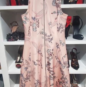 Pink floral dress